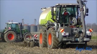 Interramento Liquame  Xerion 3800 SGT  2x Fendt 718 [upl. by Holt]