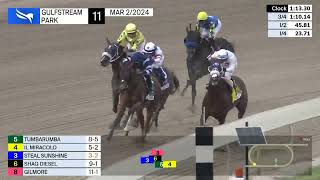 Gulfstream Park Carrera 11 The Gulfstream Park Mile  2 de Marzo 2024 [upl. by Siffre760]