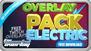 FREE ANIMATED OVERLAY  BASIC PACK ELECTRIC ALL COLORS  1280 x 720 [upl. by Ivonne]