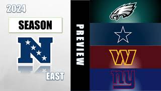 NFL NFC EAST 2024 Preview [upl. by Aiuqram]