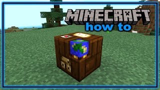 How to Craft and Use a Cartography Table in Minecraft Bedrock Edition [upl. by Nahtannhoj]