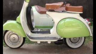 Vespa Scooter VBB White Green 1964 [upl. by Gilmour93]