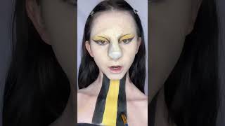 Hufflepuff Makeup🦡💛 harrypotter hufflepuff makeuptrends makeuptutorial creativemakeup [upl. by Watkins456]