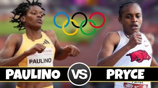 Nickisha Pryce vs Marileidy Paulino 400m  Paris Olympics  Track And Field 2024 [upl. by Erdnassak232]