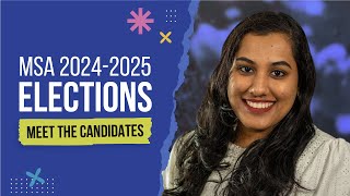 MSA Elections 20242025 Candidates Jitsa Joy [upl. by Xenos]