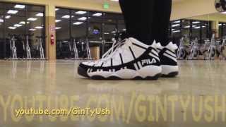 Fila quotJerry Stackhousequot Spaghetti Shoe Review WhiteBlack [upl. by Arnie]