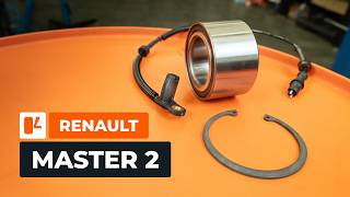 Radlager und ABSSensoren vorne bei RENAULT MASTER 2 Kastenwagen wechseln AUTODOC TUTORIAL [upl. by Sherman]