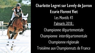 Generali Open de France 2018 Lamotte Beuvron  Championnat de France CSO  Charlotte Legret [upl. by Dymoke824]