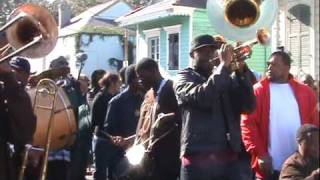 6th WARD STYLE Dumaine Street Gang 2010 Parade feat Hot 8 Brass Band [upl. by Dorkus]