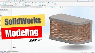 Mesh Grill Design in SolidWorks  Mechanical Design StepbyStep Guide [upl. by Nosreve176]