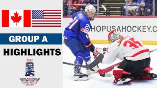 Canada vs USA Full Highlights  Group A  2024 Womens World Hockey Championship 482024 [upl. by Ott]