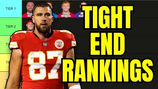 Top 20 Tight End Rankings amp Tiers  2024 Fantasy Football [upl. by Hcib]