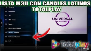 Lista M3U con canales de TOTALPLAY Y LATINOS totalmente gratis y estables [upl. by Naji108]