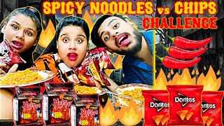 World Hottest Noodles Vs Chips Challenge  Gone Wrong  By Kashaf Ansari [upl. by Ammadas198]