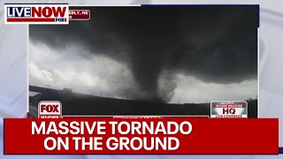 WATCH Violent tornado in Nebraska  LiveNOW from FOX [upl. by Gierk]