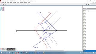 L 03 Rebatimento de plano oblíquo triângulo do rebatimento [upl. by Nalym48]
