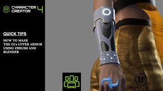 CC4 Lower Arm Armor  A COMPLETE Guide to Creating Armor Using Blender and ZBrush [upl. by Cruz267]