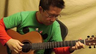 Santa Claus Is Comin To Town  Daisuke Minamizawa acoustic guitar solo サンタが町にやってくる／南澤大介 [upl. by Atiuqrahs]