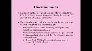 Chorioamnionitis  CRASH Medical Review Series [upl. by Hsizan232]