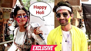 Abhishek Kumar And Isha Malviya Interview Together At Ankita Lokhande Holi Party 2024 Bigg Boss 17 [upl. by Gualterio438]