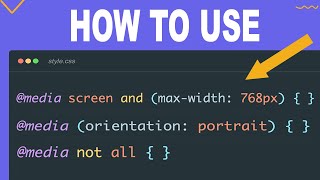 Each Media Query in CSS You MUST Know [upl. by Richia]