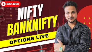 Live trading Banknifty nifty Options  Nifty Prediction live  Tradepros options nifty banknifty [upl. by Hally819]