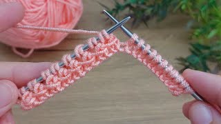 Wonderfully ˙⋆✮easy and unique knitting pattern stitch [upl. by Afra696]