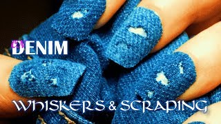 Jeans Wash Whisker amp Scraping Process on Denim Jeans Season Denim Wash Episode 04 [upl. by Yasibit395]