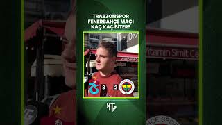 Trabzonspor Fenerbahçe maçı kaç kaç biter trabzonspor fenerbahçe derbi süperlig [upl. by Sasnak915]