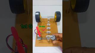 Gear Powerd Generator ° DC Motor dcmotor generator gear tech shorts [upl. by Idnarb]