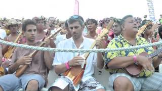 Record du monde Tahiti ukulele [upl. by Dranek]