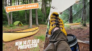 Nova Craft Canoe Co New 14 Ft Solo Prospector ReviewTest Run [upl. by Llevad]