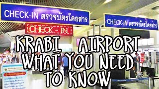 KRABI AIRPORT– INTERNATIONAL amp DOMESTIC FLIGHT TERMINALS – HOTEL TRANSFERS TAXI BUS INFO amp NEWS [upl. by Ahsatak]