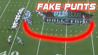 NFL Best Fake Punts Ever Compilation [upl. by Kalman]