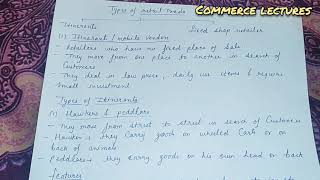 itinerants  types of itinerants  types of retail traders  class 11 business studies [upl. by Finbar]