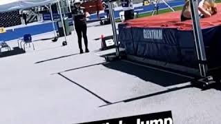 Charlotte OBrien clears 172m in the U18 girls High Jump [upl. by Spain]