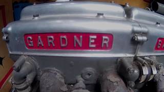 Classic Narrowboat Engine  Gardner 4LK 1956 start up [upl. by Corey]