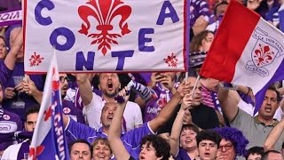 TIFOSI DELLA FIORENTINA DA BRIVIDI ALLA FINALE INGRESSO SQUADRA FORMAZIONE E APPLAUSI FINALI [upl. by Nnaoj]