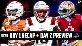 LIVE Draft Day 1 Recap amp Day 2 Preview Patriots Daily x Patriots Beat [upl. by Broddy]