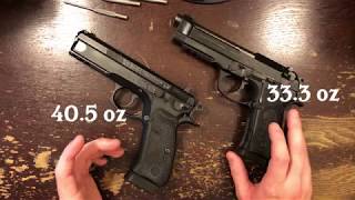 Beretta 92A1 vs CZ75 SP01 Tactical Review  AllMetal Magic [upl. by Abrahan]