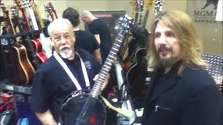 dean 6 string banjo ganjo guitar review open e tuning with guitar tech ed and sammy [upl. by Aneleasor388]