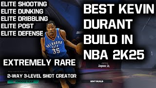 BEST KEVIN DURANT BUILD IN NBA 2K25 [upl. by Kcirreg]