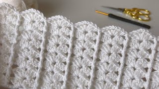 Easy Crochet Baby Blanket Shawl Scarf Bag Pattern for Beginners  Knitting Blanket Patterns [upl. by Giule512]