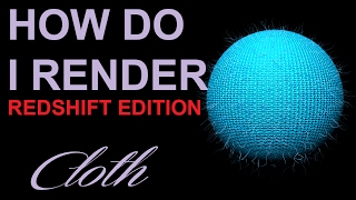 How Do I Render Cloth Redshift amp Maya [upl. by Robinetta]