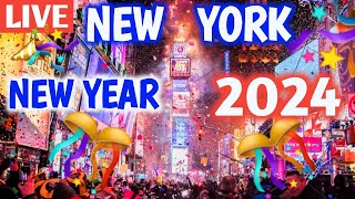 Original Sound New Years Eve 2024 in Times Square NYC ✨ Times Square Ball Drop 2024 [upl. by Spindell]