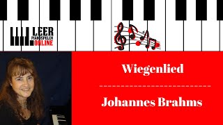 Wiegenlied van Johannes Brahms  Lullaby van Brahms  Piano Tutorial  Wiegenlied op piano spelen [upl. by Rinna195]