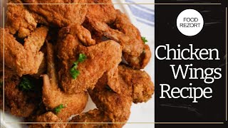 Chicken Wings Recipe  Fried Chicken Wings  Food Rezort [upl. by Ennairac412]