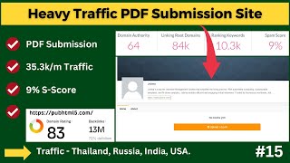 Drive Heavy Traffic Through this PDF Submission Backlink  Create PDF amp Profile Submission Backlink [upl. by Dailey]