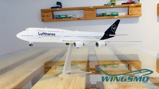 Herpa Wings Lufthansa Boeing 7478 Intercontinental 559188 Flugzeug Modell WINGSMO [upl. by Ahsieyk]