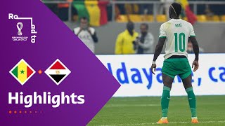 Senegal v Egypt  FIFA World Cup Qatar 2022 Qualifier  Match Highlights [upl. by Sidoeht]